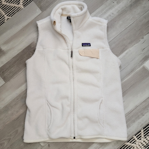 Patagonia Jackets & Blazers - Patagonia Re-Tool Raw Linen Fleece Vest Women's Size XL